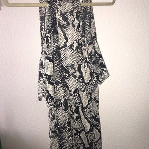 Missguided snakeskin romper